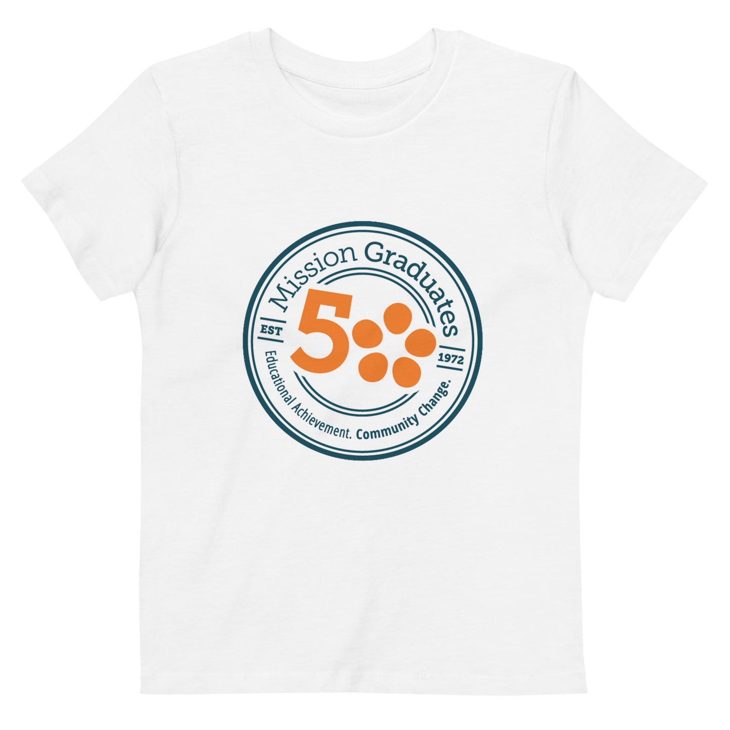 Mission Graduates White Logo Seal Organic Cotton Kids t-shirt