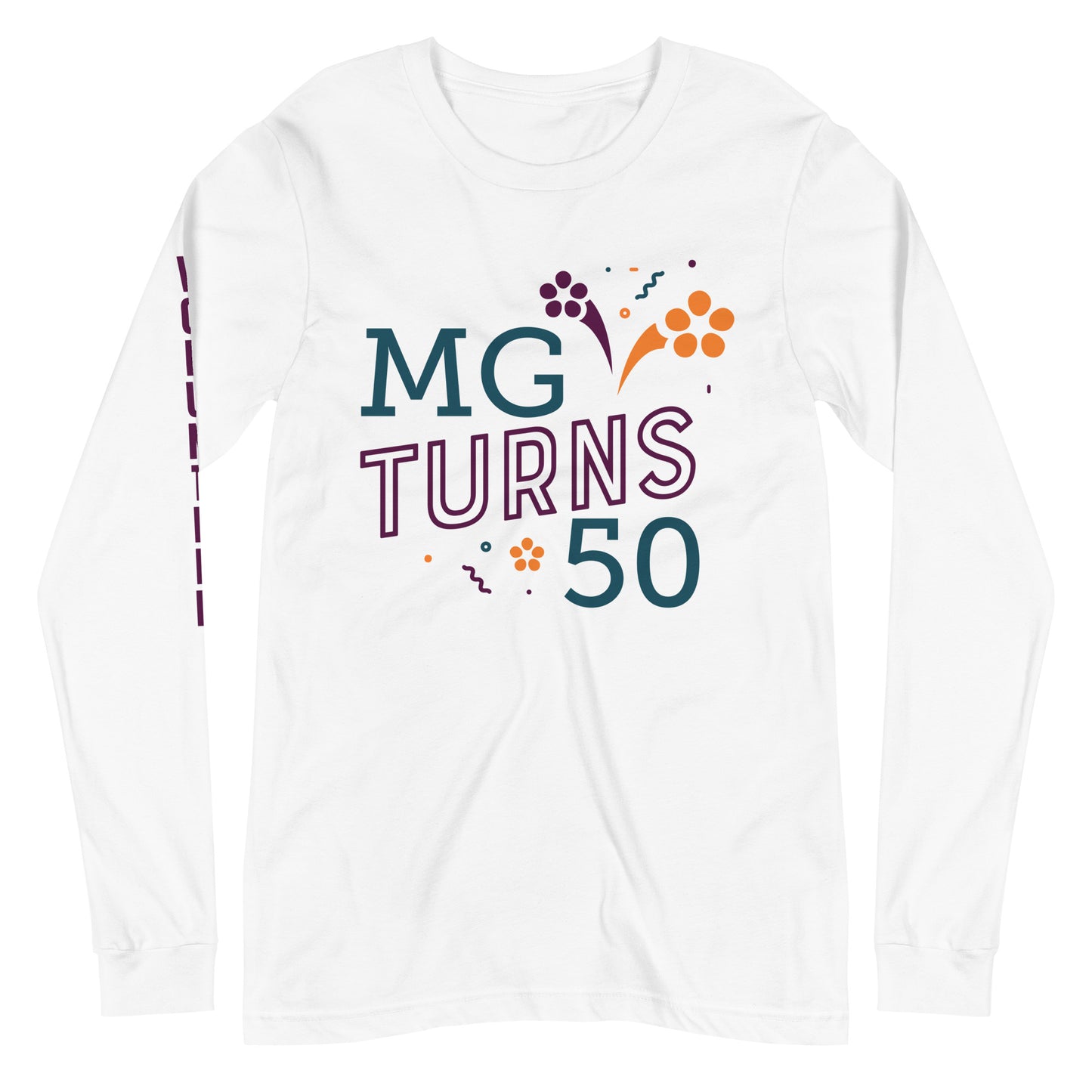 MG Turns 50! Primavera Festival Unisex Long Sleeve Tee for Volunteers