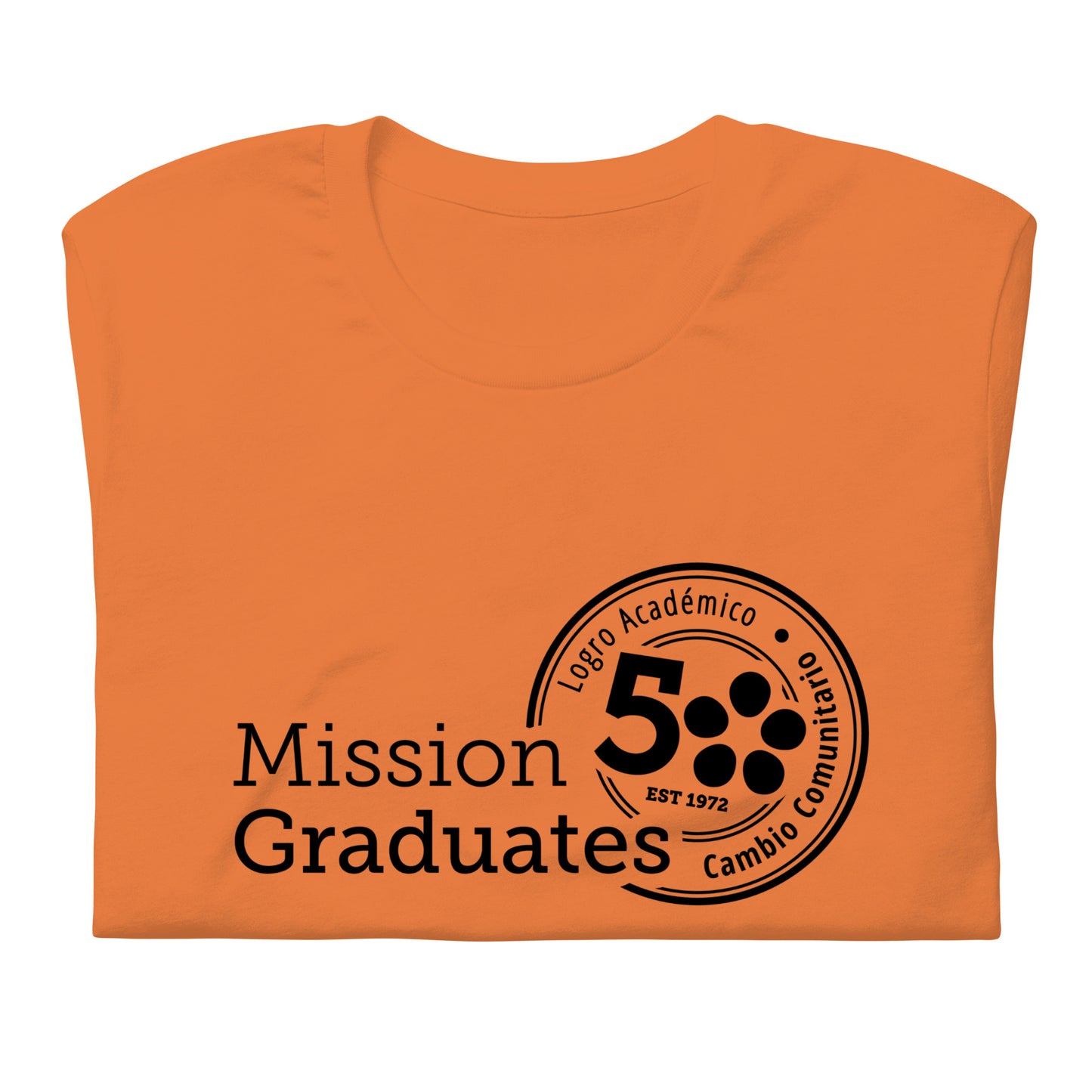 Logro Academico. Cambio Comunitario Camiseta de algodón orgánico unisex Unisex t-shirt (naranja)