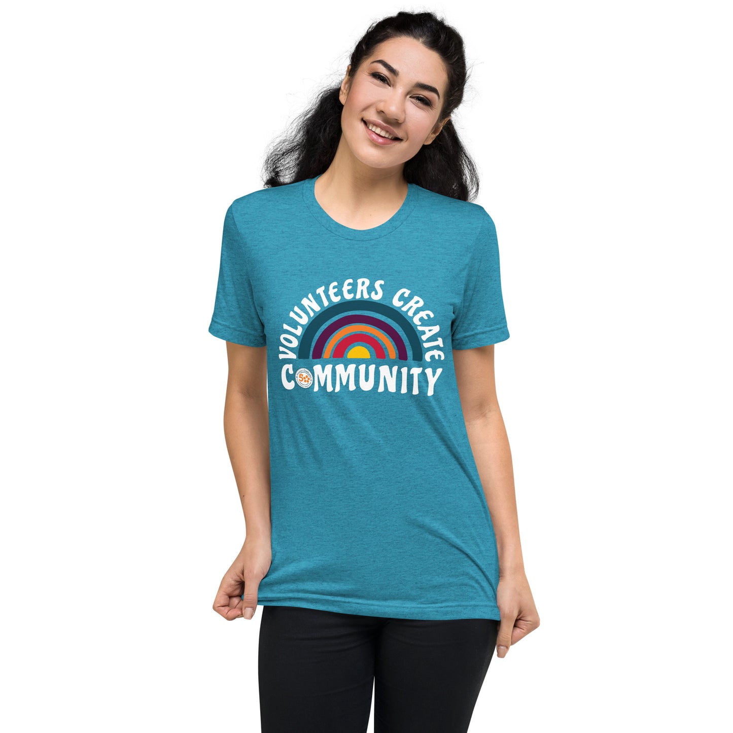 MG Volunteer Appreciation Tee, "Volunteers Create Community" Short Adult Sleeve T-shirt
